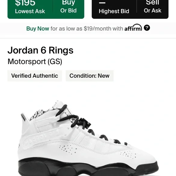 Jordan 6 rings Motorsport